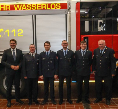 Kommandantenwahl bei der Feuerwehr Wasserlos